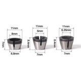Maxbell 3Pcs Collet Chuck Adapter  with Nut 1/4" for Engraving Machine