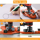 Maxbell Marble Tile Drilling Locator Woodworking Tool for Tiles Glass Ceramics