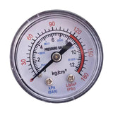 Maxbell Air Compressor Pressure Gauge Professional 1/8" NPT Bottom Mount for Oil