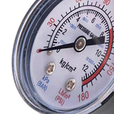 Maxbell Air Compressor Pressure Gauge Professional 1/8" NPT Bottom Mount for Oil