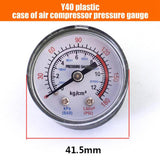 Maxbell Air Compressor Pressure Gauge Professional 1/8" NPT Bottom Mount for Oil