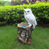 Maxbell Owl Statue Solar Light Decoration for Indoor Outdoor Yard Decor