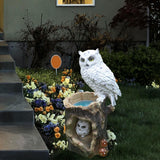 Maxbell Owl Statue Solar Light Decoration for Indoor Outdoor Yard Decor