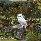 Maxbell Owl Statue Solar Light Decoration for Indoor Outdoor Yard Decor