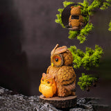 Maxbell Owl Shape Lawn Light Animal Statue Landscape Lamp for Yard Garden Patio Style A