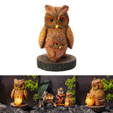 Maxbell Owl Shape Lawn Light Animal Statue Landscape Lamp for Yard Garden Patio Style A