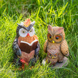 Maxbell Owl Shape Lawn Light Animal Statue Landscape Lamp for Yard Garden Patio Style A