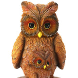 Maxbell Owl Shape Lawn Light Animal Statue Landscape Lamp for Yard Garden Patio Style A