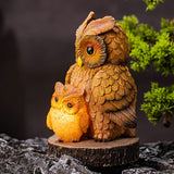 Maxbell Owl Shape Lawn Light Animal Statue Landscape Lamp for Yard Garden Patio Style A