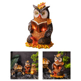 Maxbell Owl Shape Lawn Light Animal Statue Landscape Lamp for Yard Garden Patio Style B