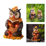 Maxbell Owl Shape Lawn Light Animal Statue Landscape Lamp for Yard Garden Patio Style B