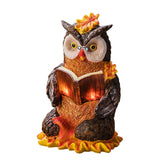 Maxbell Owl Shape Lawn Light Animal Statue Landscape Lamp for Yard Garden Patio Style B