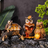 Maxbell Owl Shape Lawn Light Animal Statue Landscape Lamp for Yard Garden Patio Style B