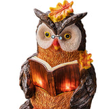 Maxbell Owl Shape Lawn Light Animal Statue Landscape Lamp for Yard Garden Patio Style B