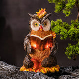 Maxbell Owl Shape Lawn Light Animal Statue Landscape Lamp for Yard Garden Patio Style B