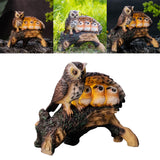 Maxbell Owl Shape Lawn Light Animal Statue Landscape Lamp for Yard Garden Patio Style C