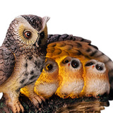 Maxbell Owl Shape Lawn Light Animal Statue Landscape Lamp for Yard Garden Patio Style C