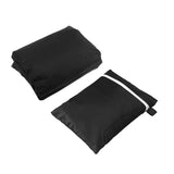 Maxbell Firepit Cover Oxford Fabric Weatherproof Durable Dust Proof for Barbecue black and small