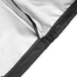 Maxbell Firepit Cover Oxford Fabric Weatherproof Durable Dust Proof for Barbecue black and small