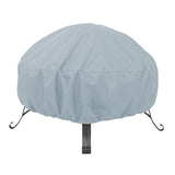 Maxbell Firepit Cover Oxford Fabric Weatherproof Durable Dust Proof for Barbecue grey and small