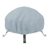 Maxbell Firepit Cover Oxford Fabric Weatherproof Durable Dust Proof for Barbecue grey and small