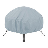 Maxbell Firepit Cover Oxford Fabric Weatherproof Durable Dust Proof for Barbecue grey and small