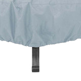 Maxbell Firepit Cover Oxford Fabric Weatherproof Durable Dust Proof for Barbecue grey and small