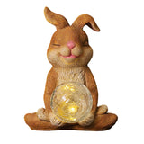 Maxbell Garden Statue with solar light Landscape for Outdoor Patio Decorative