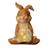 Maxbell Garden Statue with solar light Landscape for Outdoor Patio Decorative