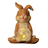 Maxbell Garden Statue with solar light Landscape for Outdoor Patio Decorative