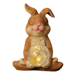 Maxbell Garden Statue with solar light Landscape for Outdoor Patio Decorative