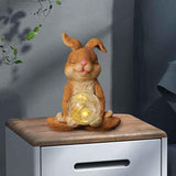 Maxbell Garden Statue with solar light Landscape for Outdoor Patio Decorative