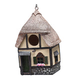 Maxbell Resin Bird House Hanging Bird Nest  for Outside Tree Decorations  Straw