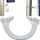 Maxbell Flagpole Rope Snap Clip Hooks Rope Flagpole Fittings Flag Pole Halyard Rope