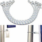 Maxbell Flagpole Rope Snap Clip Hooks Rope Flagpole Fittings Flag Pole Halyard Rope