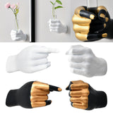 Maxbell Modern Hand Shaped Figurines Home Decor Bud Vase for Living Room A