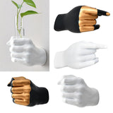 Maxbell Modern Hand Shaped Figurines Home Decor Bud Vase for Living Room A