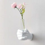 Maxbell Modern Hand Shaped Figurines Home Decor Bud Vase for Living Room A