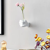 Maxbell Modern Hand Shaped Figurines Home Decor Bud Vase for Living Room A