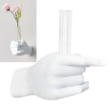 Maxbell Modern Hand Shaped Figurines Home Decor Bud Vase for Living Room A