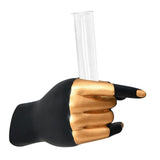 Maxbell Modern Hand Shaped Figurines Home Decor Bud Vase for Living Room B