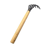 Maxbell Garden Rake Portable Hand Rake Agriculture Wooden Handle for Outdoors Farm