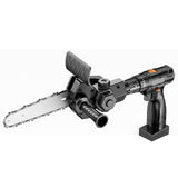 Maxbell Electric Chainsaw Chain Saw One Hand Cutter for woodworking Cutting Pruning 6 inches