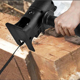 Maxbell Jig Saw Electric Drill Tool Attachment with 3 Saws for Metal PVC Woodworking