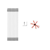 Maxbell Chimney Cleaner Flexible Dryer Lint Brush Kit with Rods for Fireplace 8M