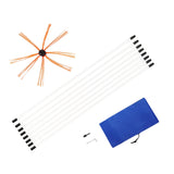Maxbell Chimney Cleaner Flexible Dryer Lint Brush Kit with Rods for Fireplace 8M