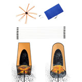 Maxbell Chimney Cleaner Flexible Dryer Lint Brush Kit with Rods for Fireplace 8M