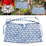Maxbell Gardening Apron Farm Collection Storage Pouch Hands Free Multifunction blue