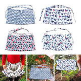 Maxbell Gardening Apron Farm Collection Storage Pouch Hands Free Multifunction blue