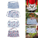 Maxbell Gardening Apron Farm Collection Storage Pouch Hands Free Multifunction blue